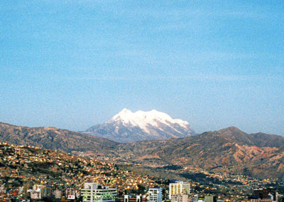 Desde el mirador de Hotel "La Joya" ** - NEVADO ILLIMANI DE DÍA (6.462 Metros)